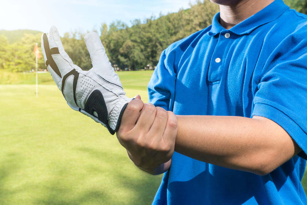 outside of wrist pain from golf