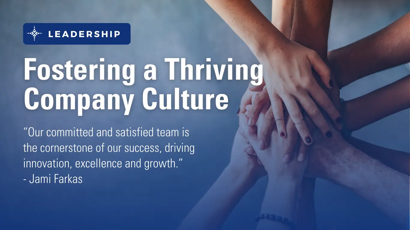 Fostering a Thriving Company Culture internal blog graphic social website Fostering a Thriving Company Culture